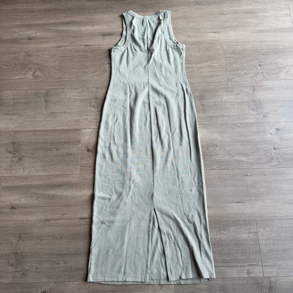 Marine Layer Lexi Rib Sun-In Dress - Faded Olive - size XS - Picture 4 of 8